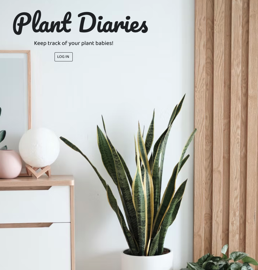 Plant Diaries App